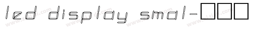 led display smal字体转换